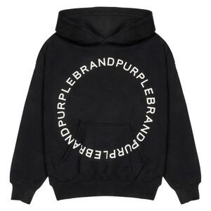 Purple Brand Hoodie HWT Fleece PO Mens Black P401